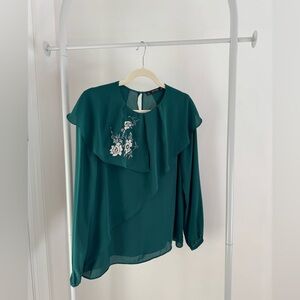 Womens Zara Embroidered Blouse